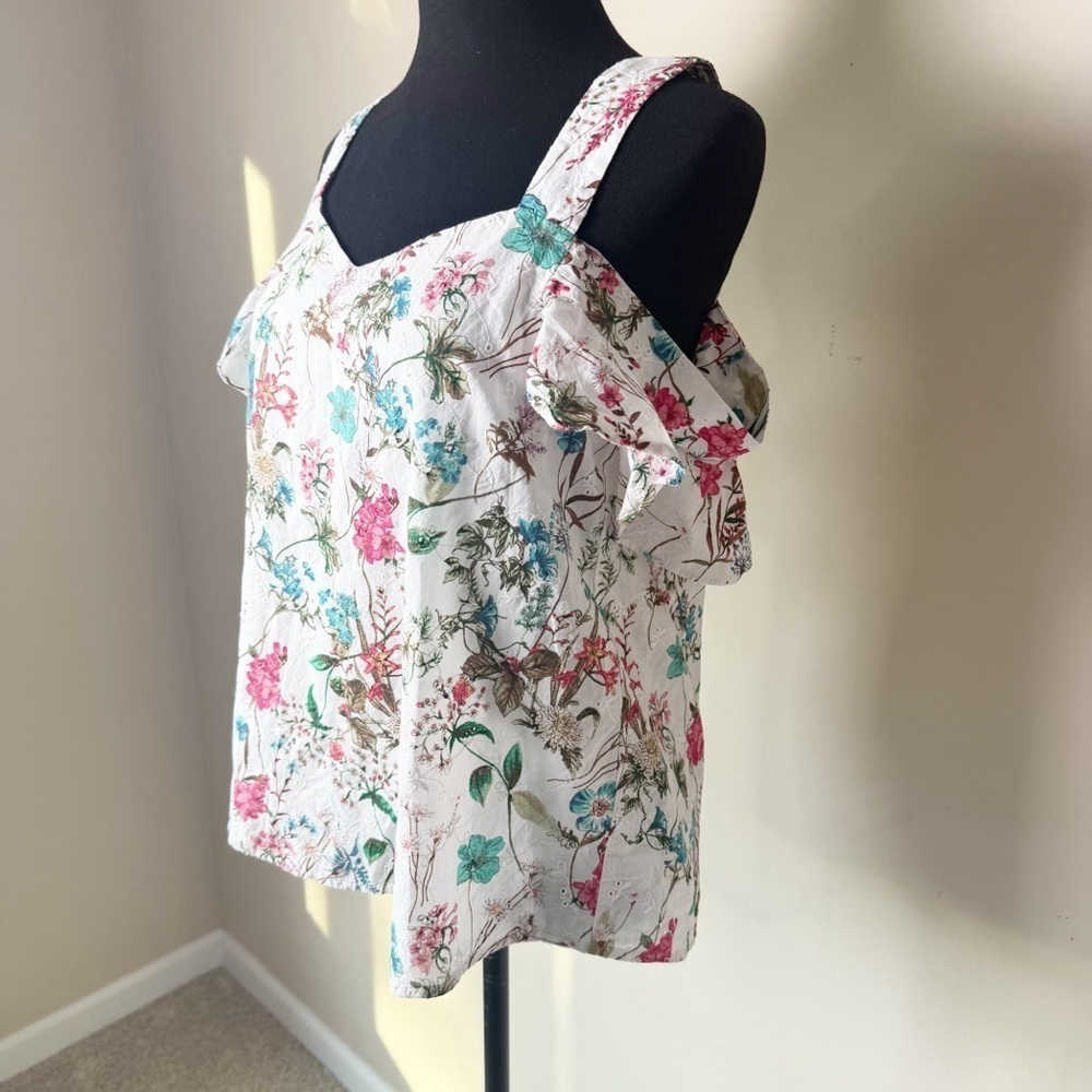 Sanctuary Floral off shoulder top S - Picture 3 of 13